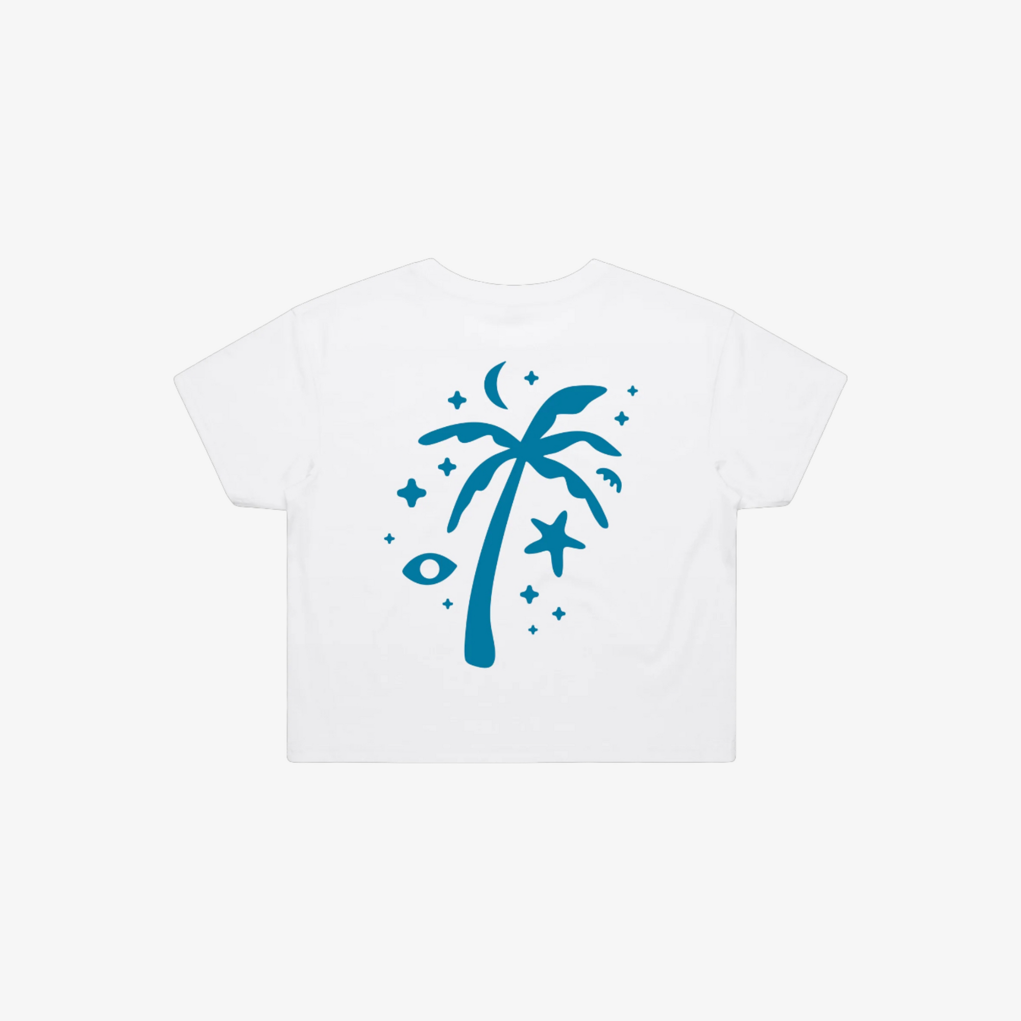 Cropped Palm Tree T-Shirt – High Tide Festival 2026 Cropped Palm Tree T-Shirt – High Tide Festival 2026